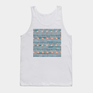 The Flamingo Dance 2 blue Tank Top